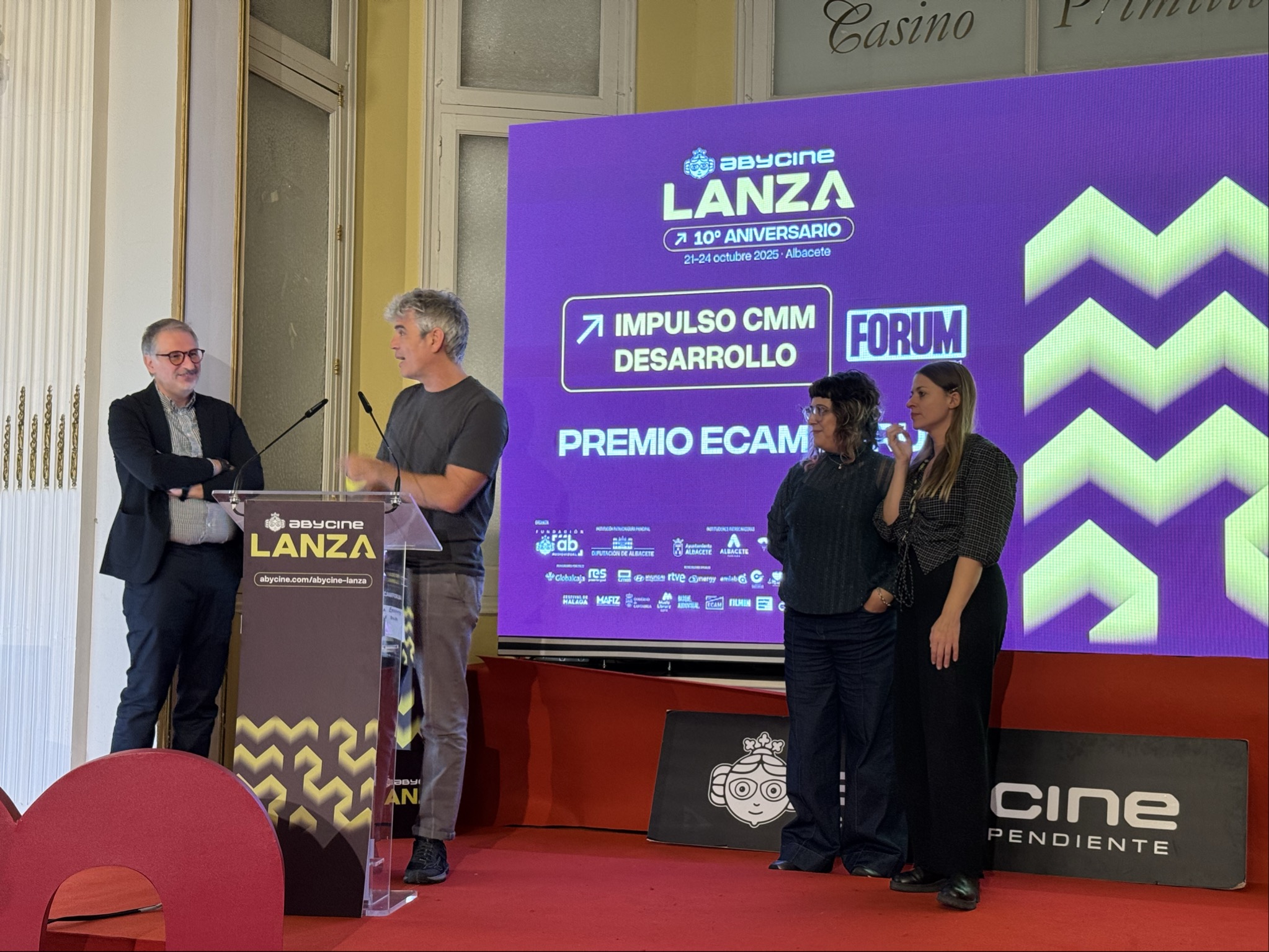 Ganadores de Abycine Lanza 2025 con #TalentoECAM